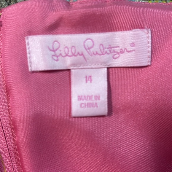 Lilly Pulitzer Bibi style dress in multi color Give Me Wings pattern Size 14 - Picture 6 of 6